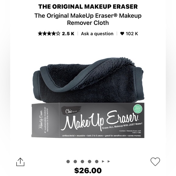 2/$30 NIB Make up Eraser FULL SIZE - Picture 1 of 2